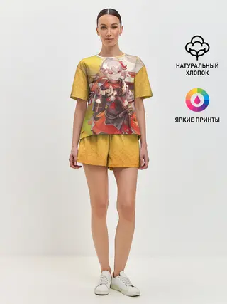 Женская пижама с шортами / Kaedehara Kazuha