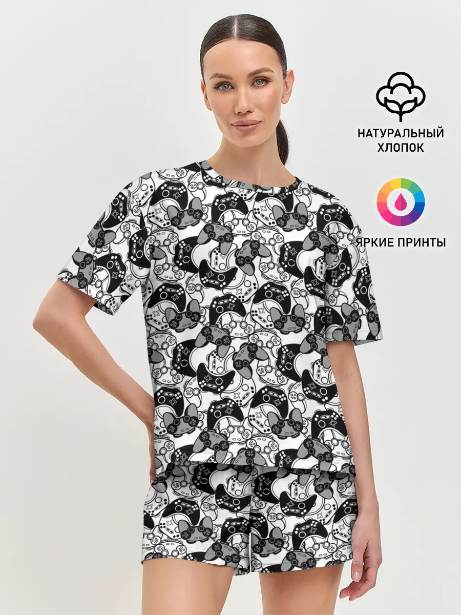 Женская пижама с шортами / Геймер