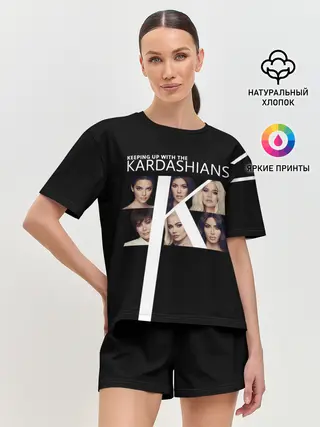 Женская пижама с шортами / Семейство Кардашьян