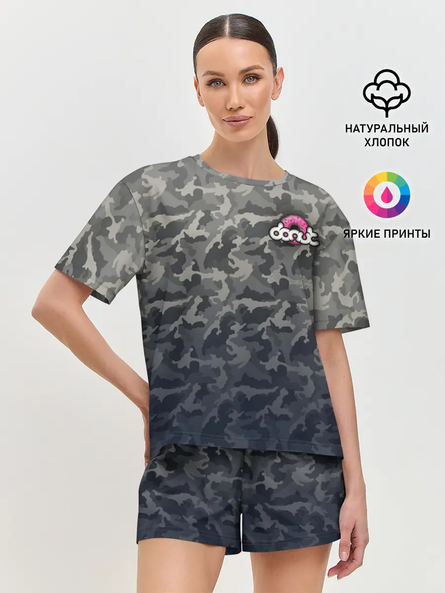 Женская пижама с шортами / Donut