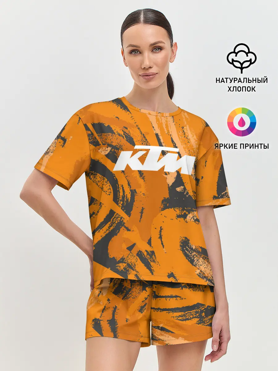 Женская пижама с шортами / KTM | КТМ