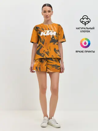 Женская пижама с шортами / KTM | КТМ