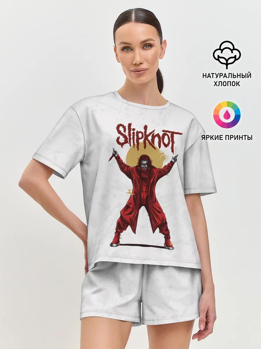 Женская пижама с шортами / COREY TAYLOR | SLIPKNOT | СЛИПКНОТ