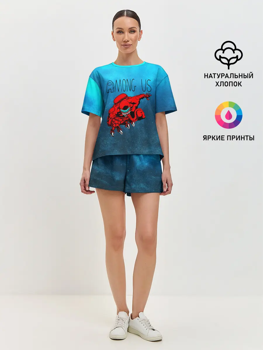 Женская пижама с шортами / Among Us | Imposter
