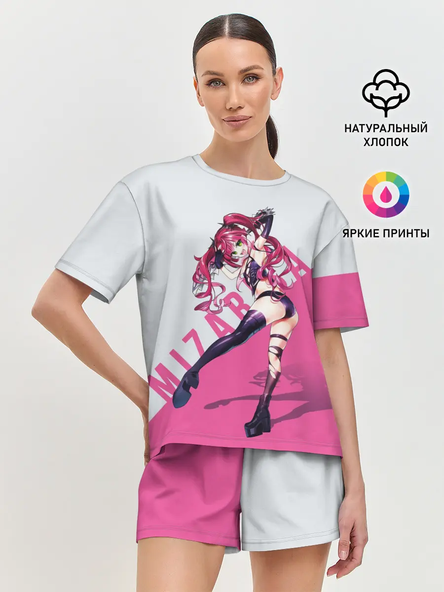 Женская пижама с шортами / Mizarisa Pink