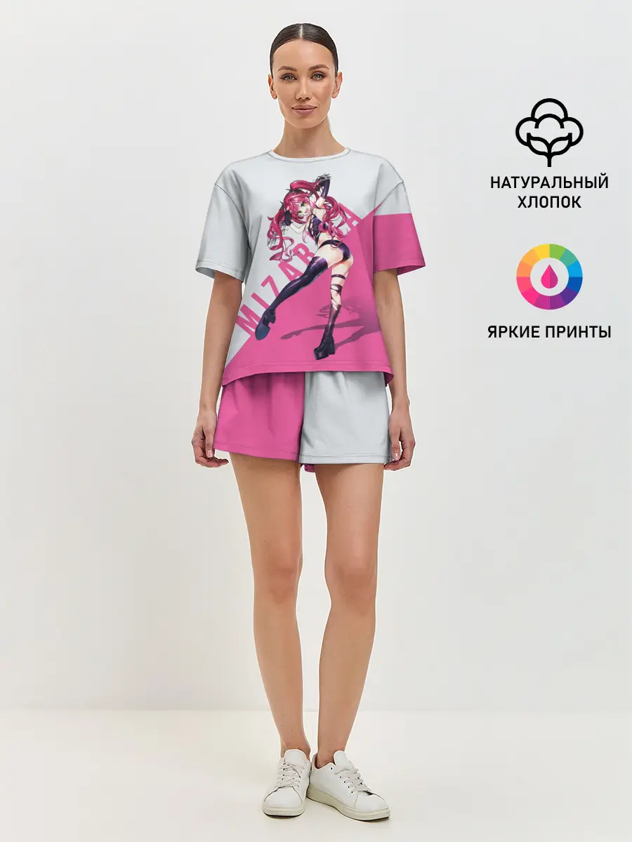 Женская пижама с шортами / Mizarisa Pink