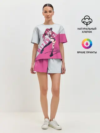 Женская пижама с шортами / Mizarisa Pink