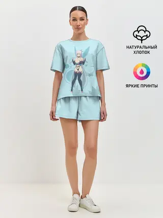 Женская пижама с шортами / Fairy Reona