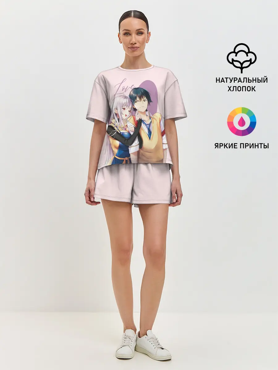 Женская пижама с шортами / Love Rpg