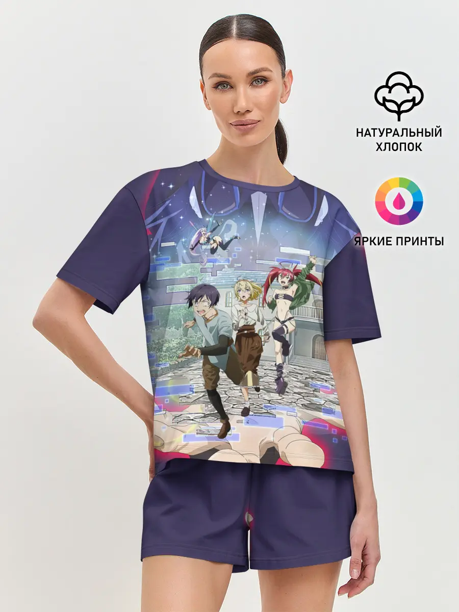 Женская пижама с шортами / Full Dive RPG Poster