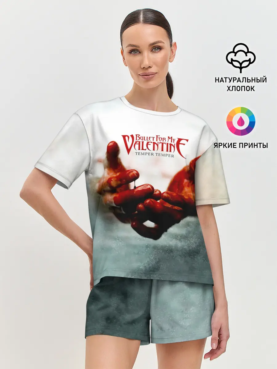 Женская пижама с шортами / Temper Temper - Bullet For My Valentine