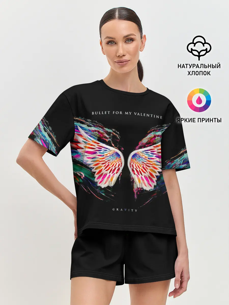 Женская пижама с шортами / Gravity - Bullet For My Valentine