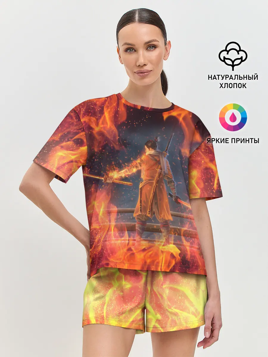 Женская пижама с шортами / Warrior | Sekiro shadows die twice