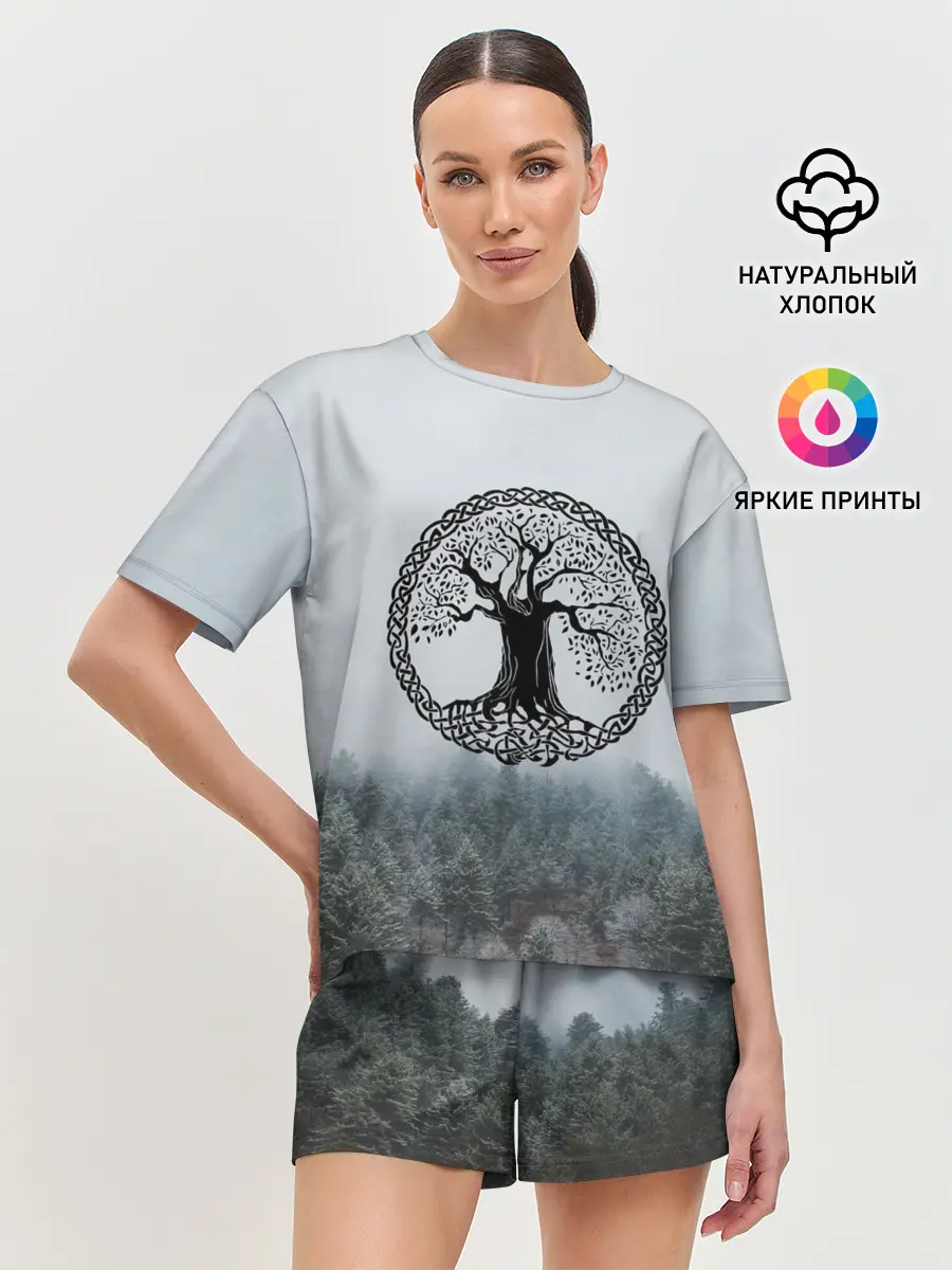 Женская пижама с шортами / Иггдрасиль | Yggdrasil