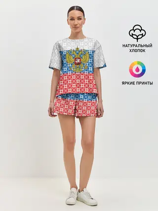 Женская пижама с шортами / Россия