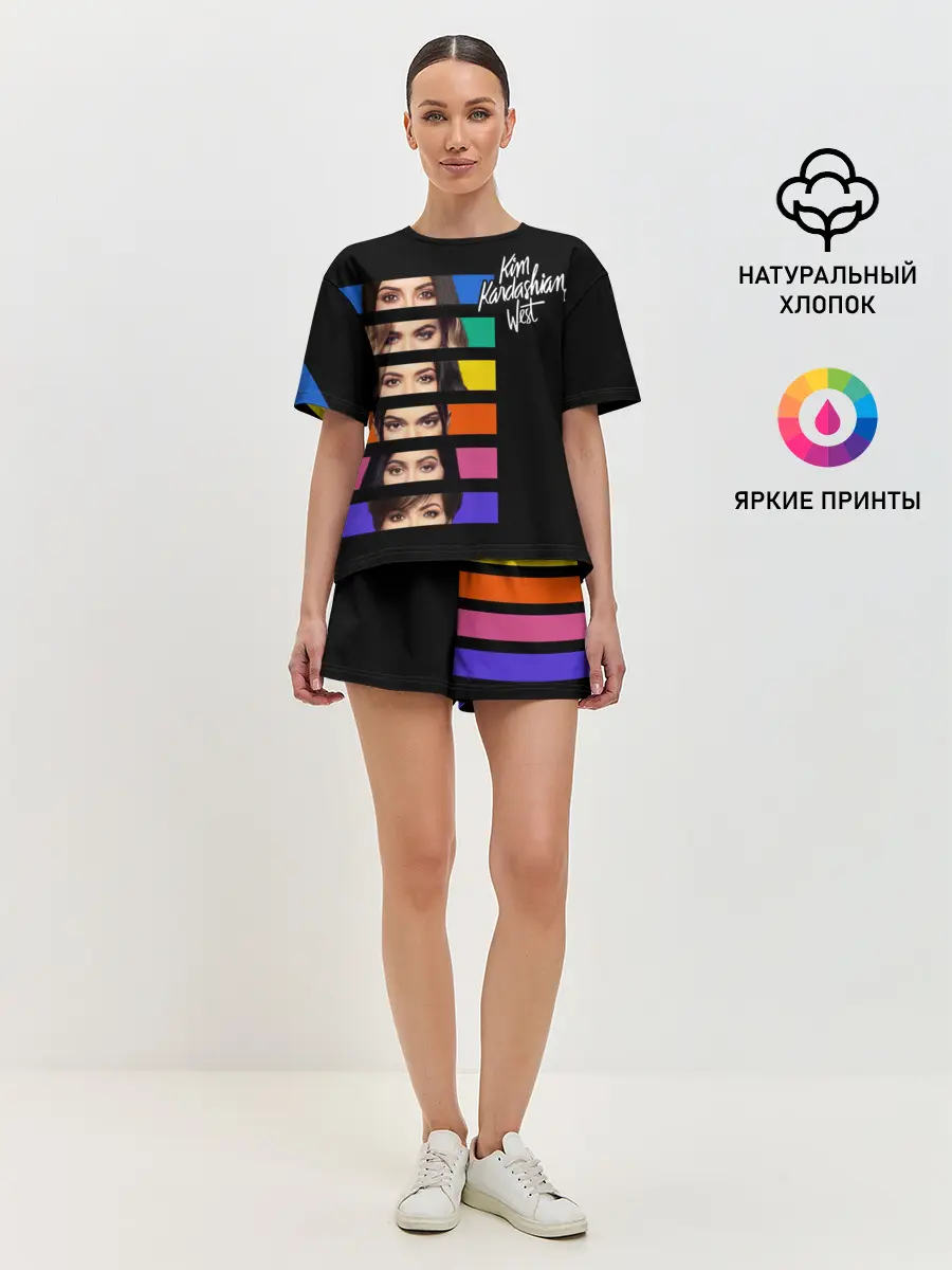 Женская пижама с шортами / Семейство Кардашьян