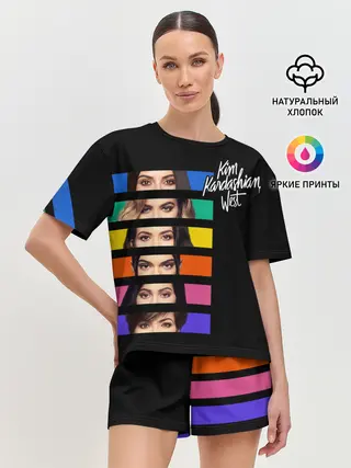 Женская пижама с шортами / Семейство Кардашьян