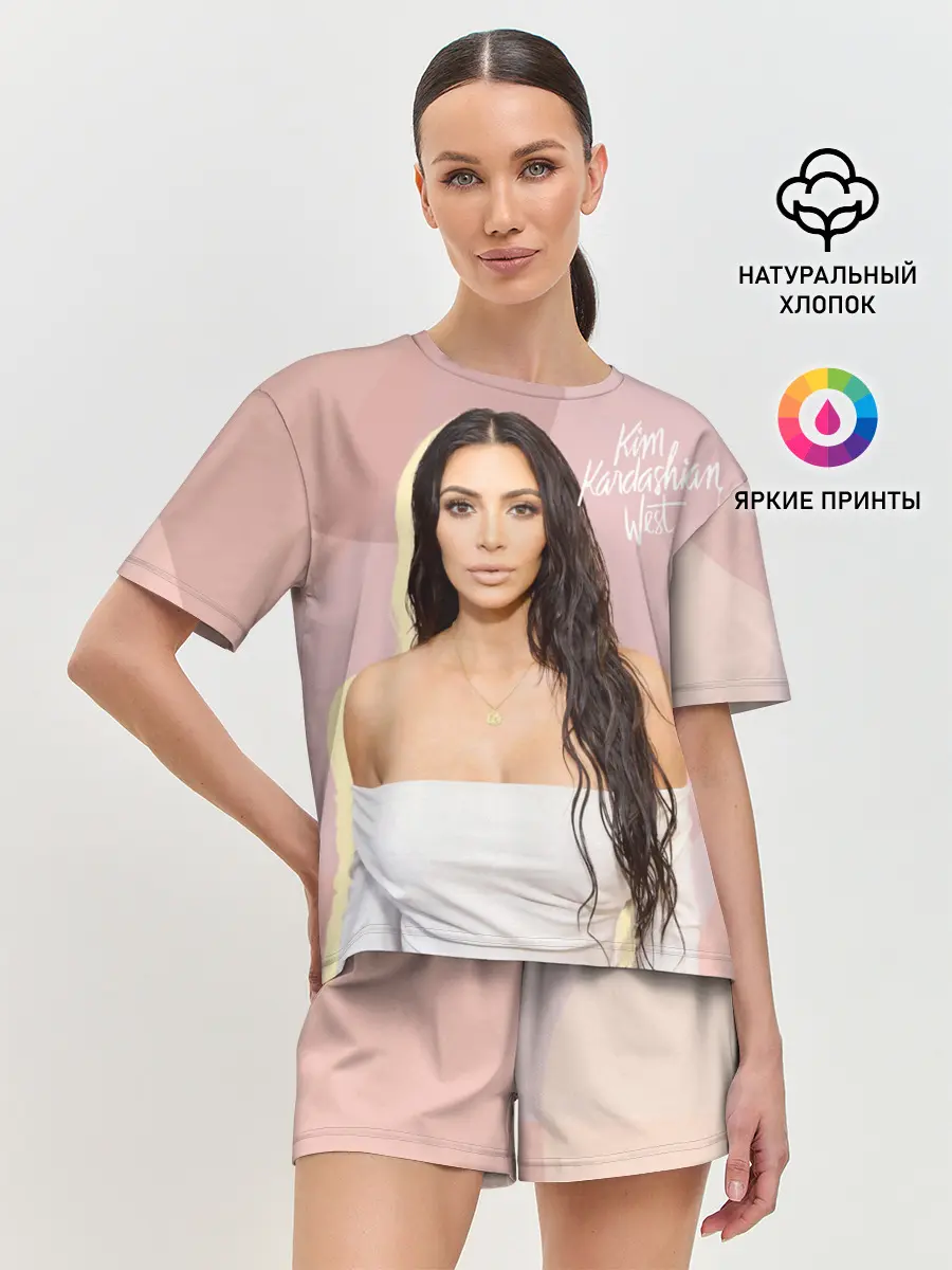 Женская пижама с шортами / Ким Кардашьян