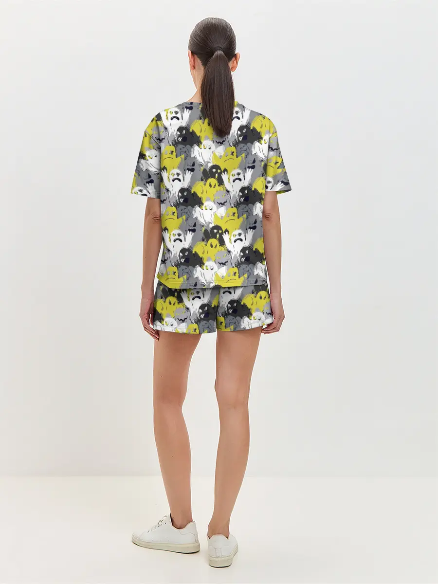 Женская пижама с шортами / Привидения