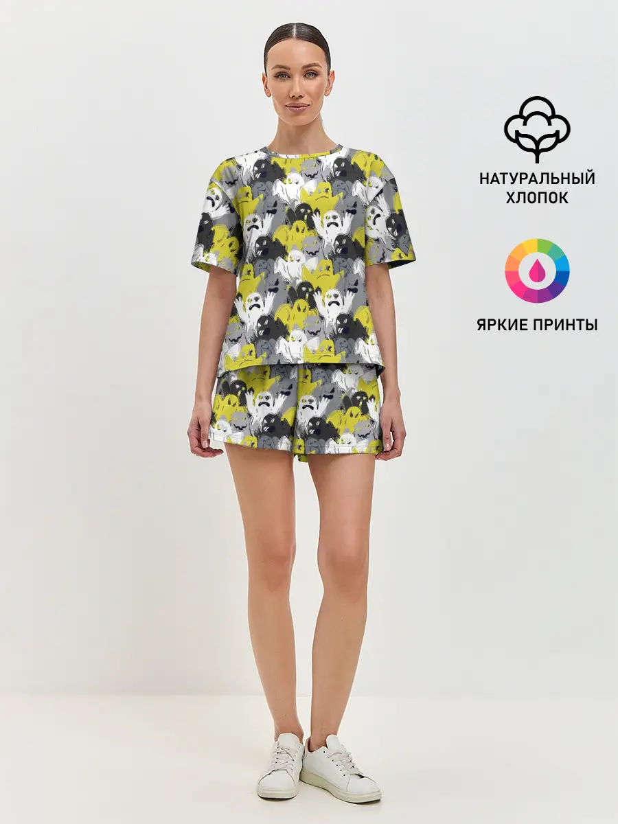 Женская пижама с шортами / Привидения