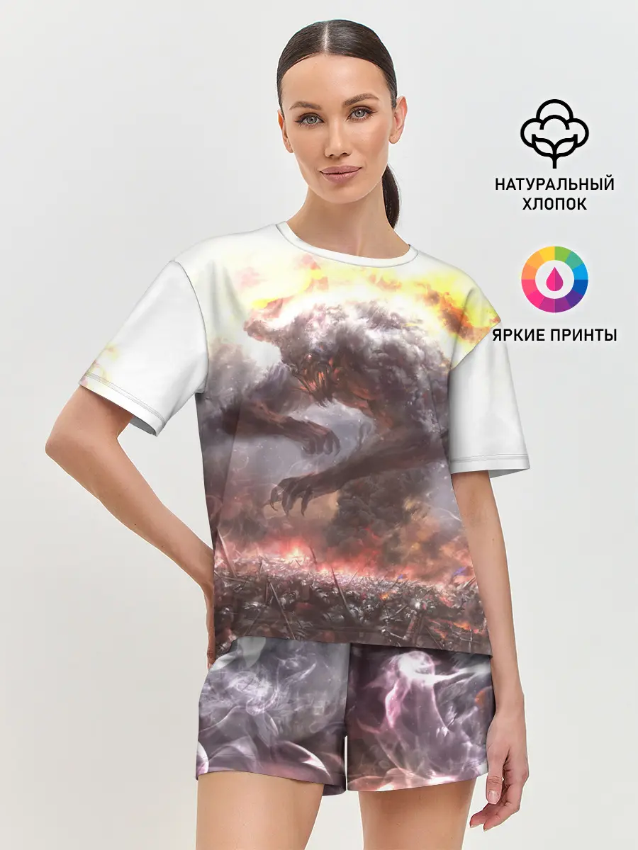 Женская пижама с шортами / Демон Войны | The Demon of War