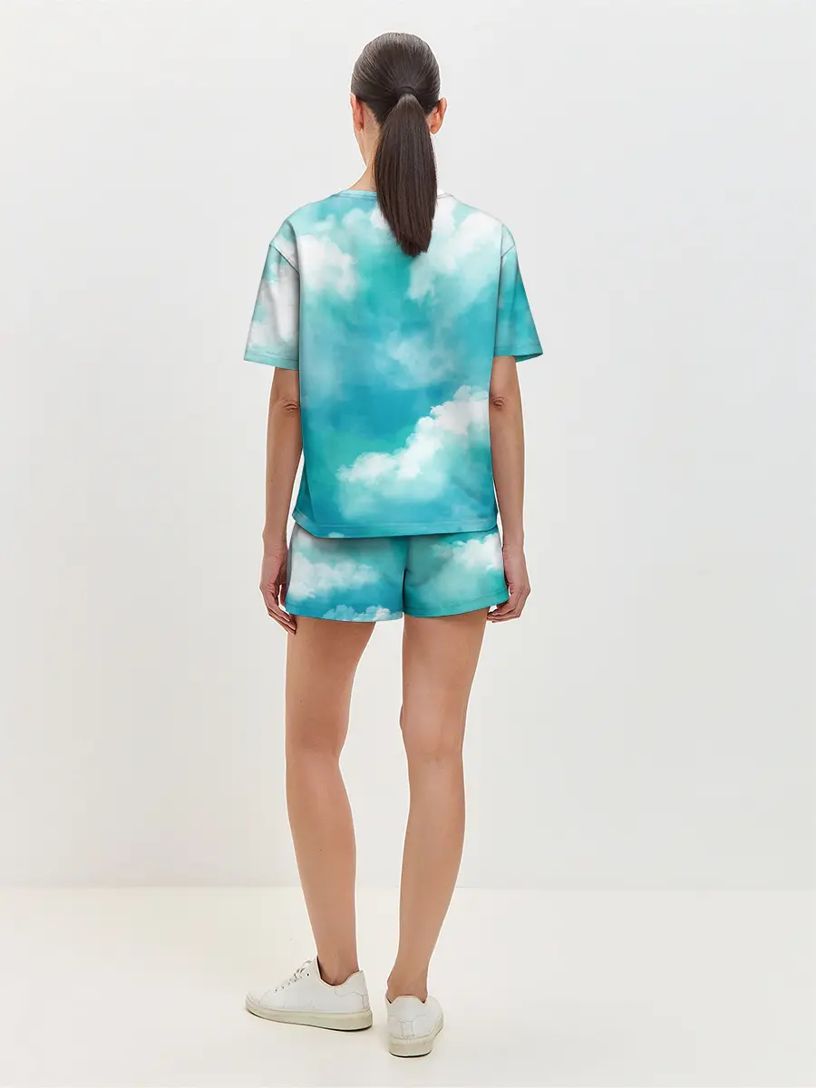 Женская пижама с шортами / Голубое Небо | Blue Sky