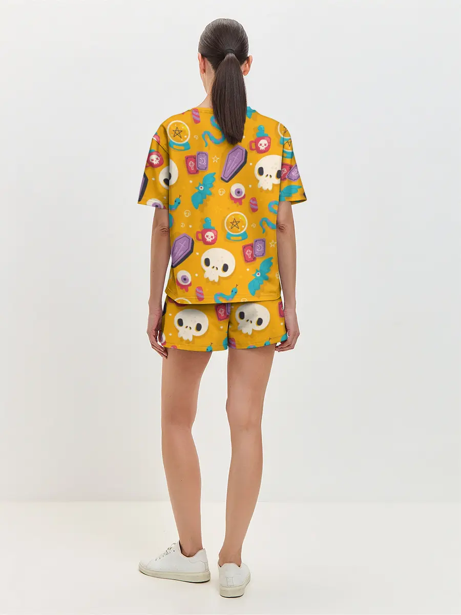 Женская пижама с шортами / Весенний Хэллоуин