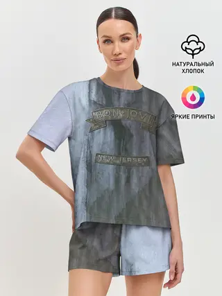 Женская пижама с шортами / New Jersey - Bon Jovi