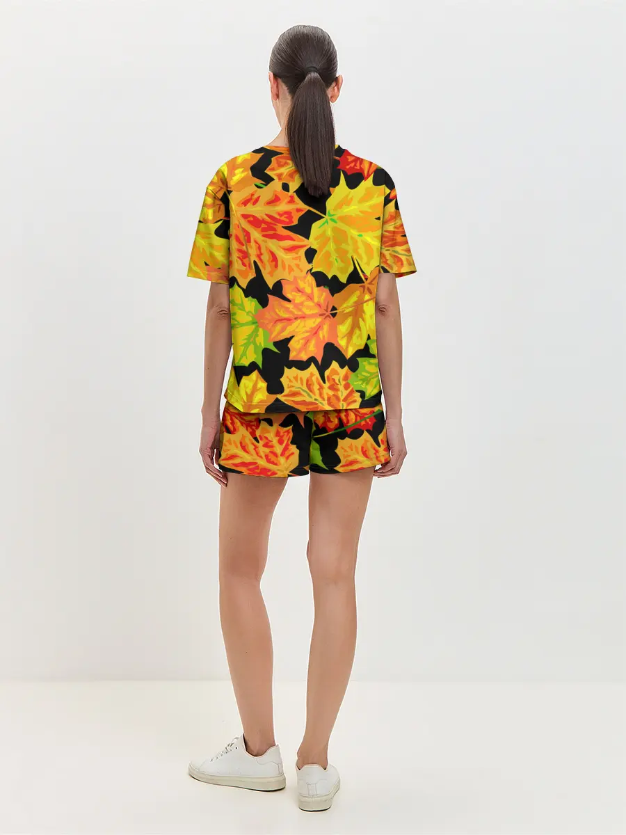 Женская пижама с шортами / LEAF FALL / AUTUMN