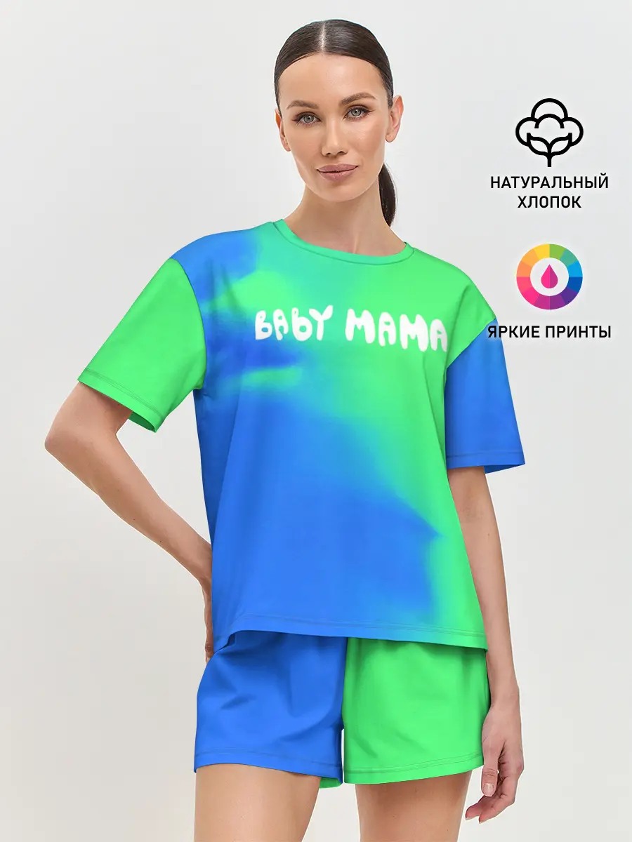 Женская пижама с шортами / Скриптонит Бейби Мама