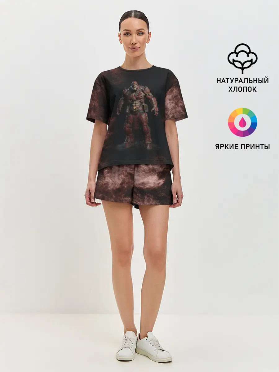 Женская пижама с шортами / NPC | ШЕСТЕРЕНКИ | ЛОГО