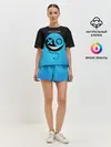 Женская пижама с шортами / Smail Blue
