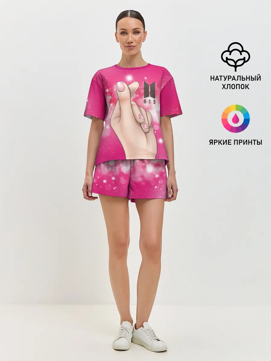 Женская пижама с шортами / BTS | БТС