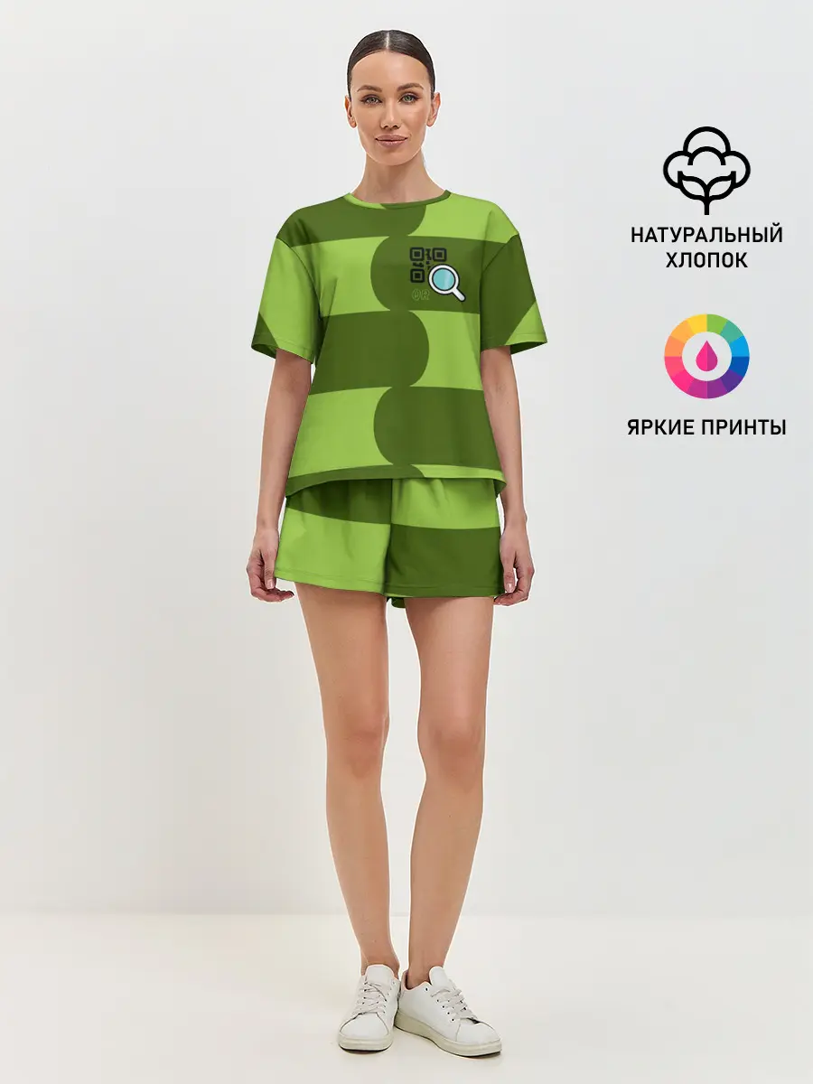 Женская пижама с шортами / В поисках QR
