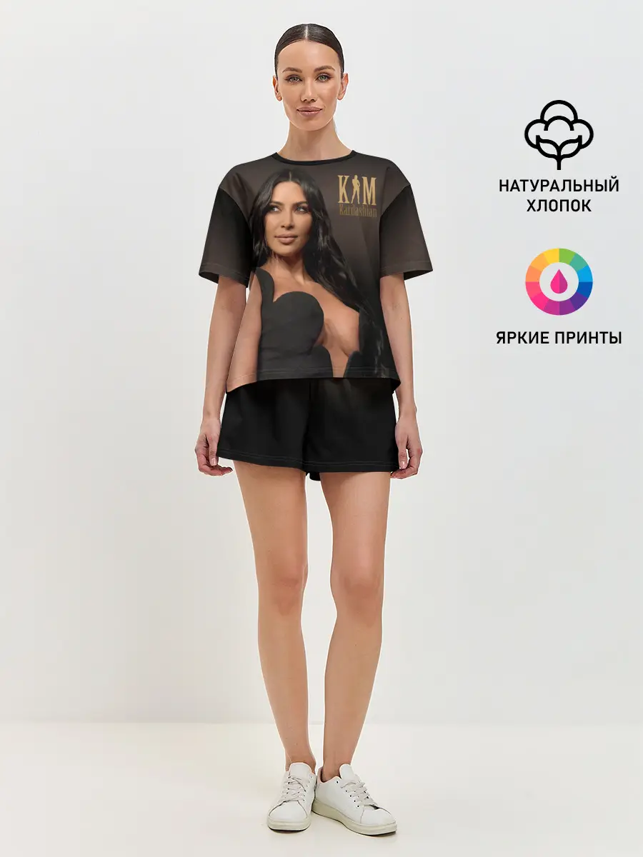 Женская пижама с шортами / Ким Кардашьян