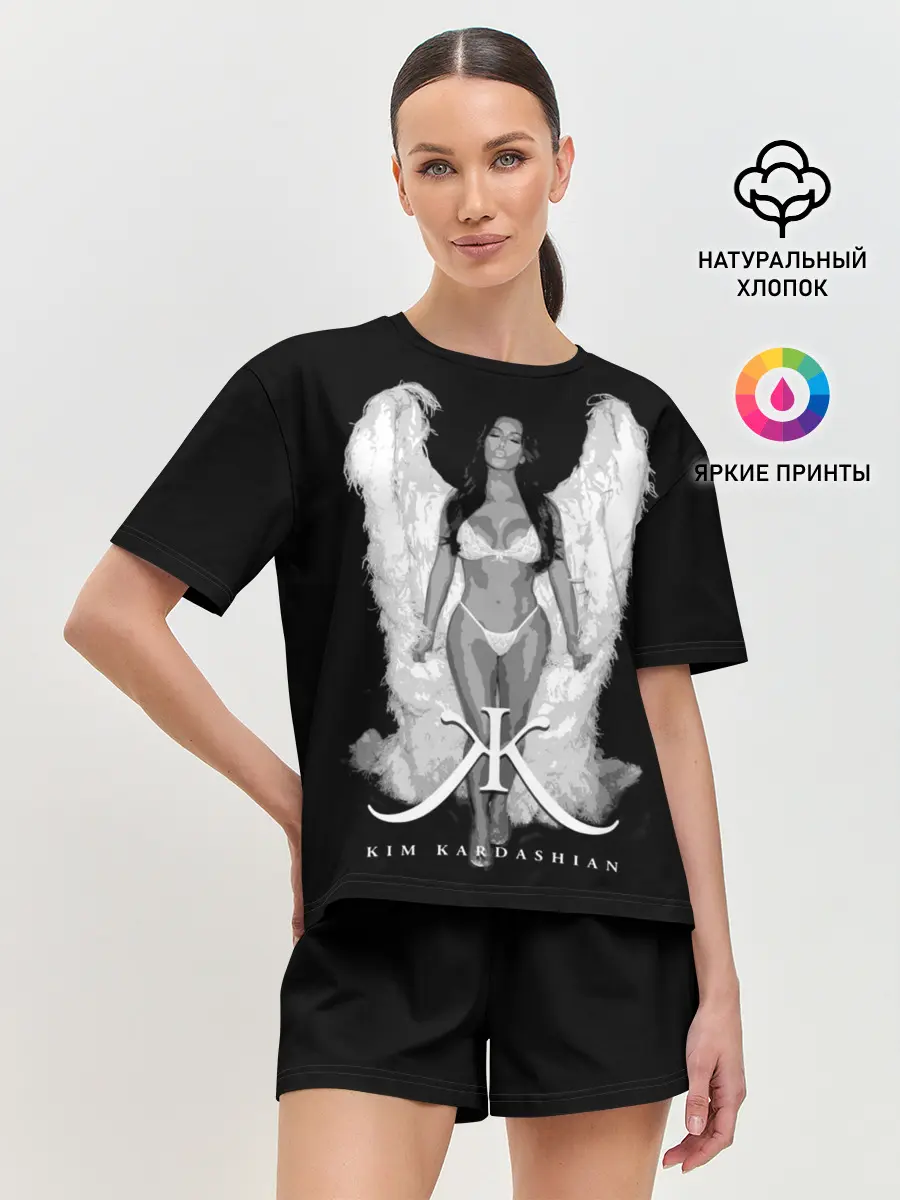 Женская пижама с шортами / Ким Кардашьян