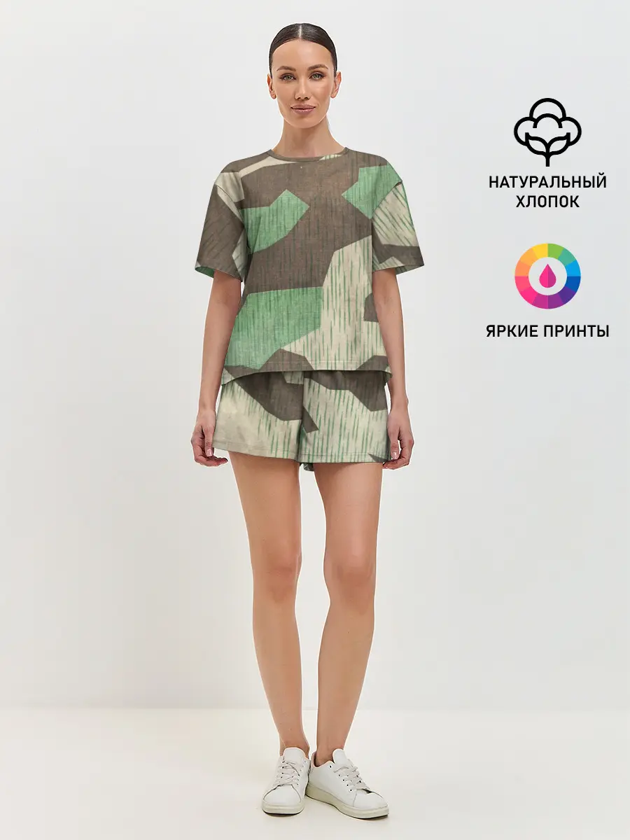 Женская пижама с шортами / Splittertarnmuster