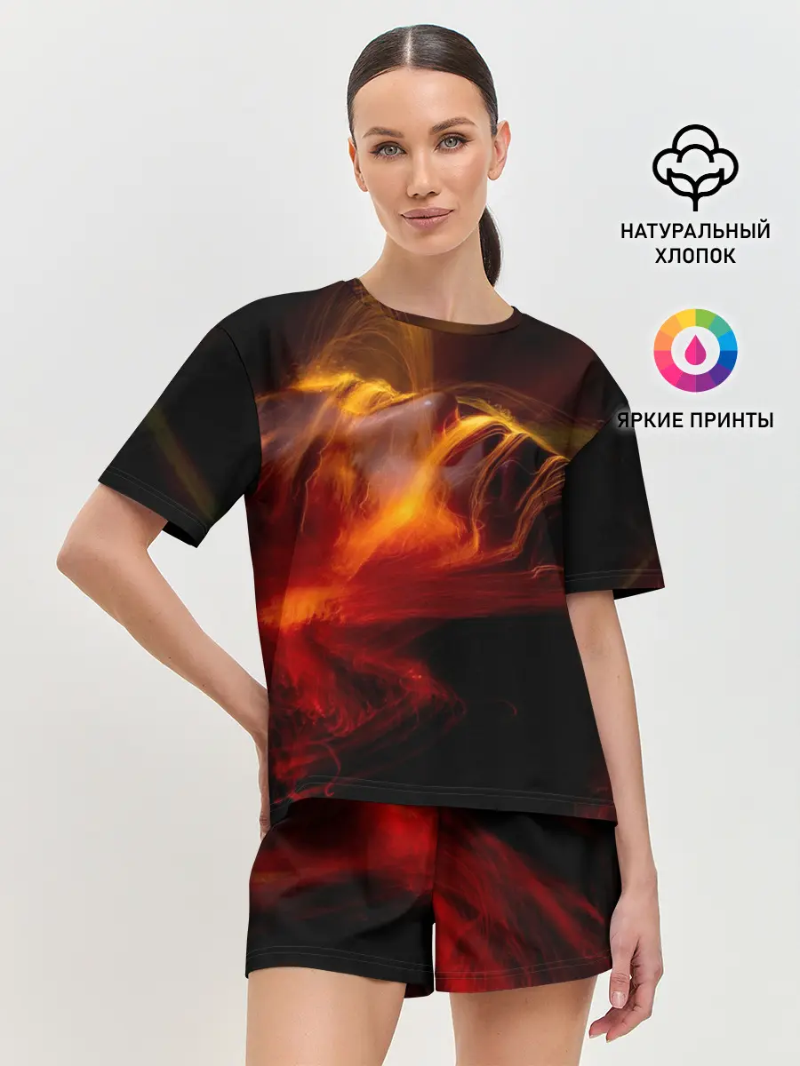 Женская пижама с шортами / Fire Girl