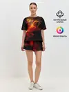 Женская пижама с шортами / Fire Girl