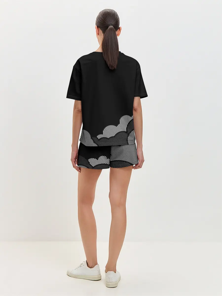 Женская пижама с шортами / Space X