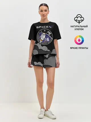Женская пижама с шортами / Space X