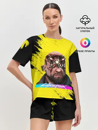 Женская пижама с шортами / CD Projekt | CYBERPUNK 2077