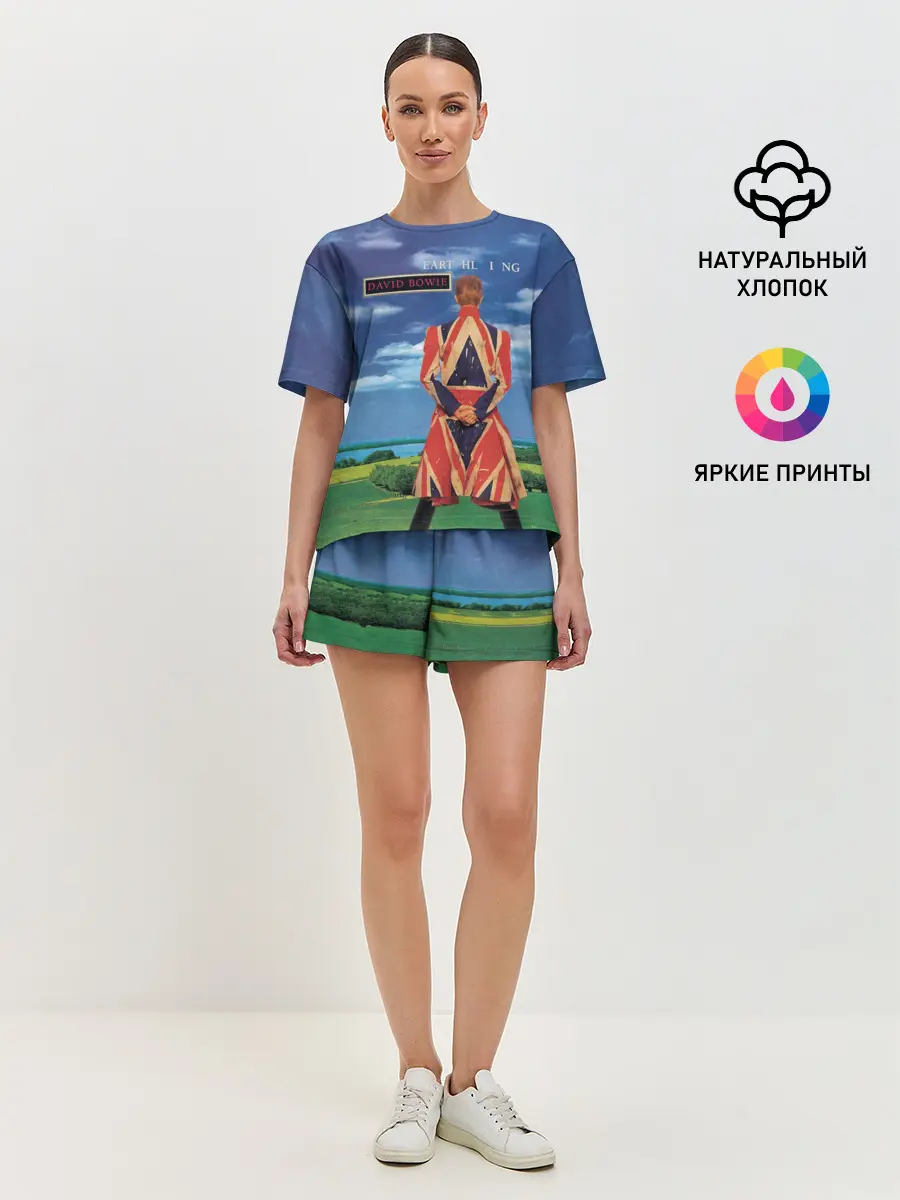 Женская пижама с шортами / Earthling - David Bowie