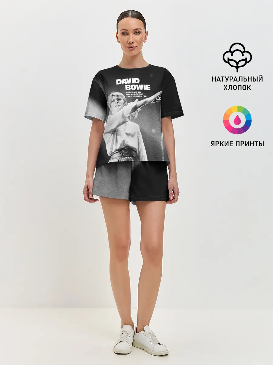 Женская пижама с шортами / Welcome to the Blackout - David Bowie