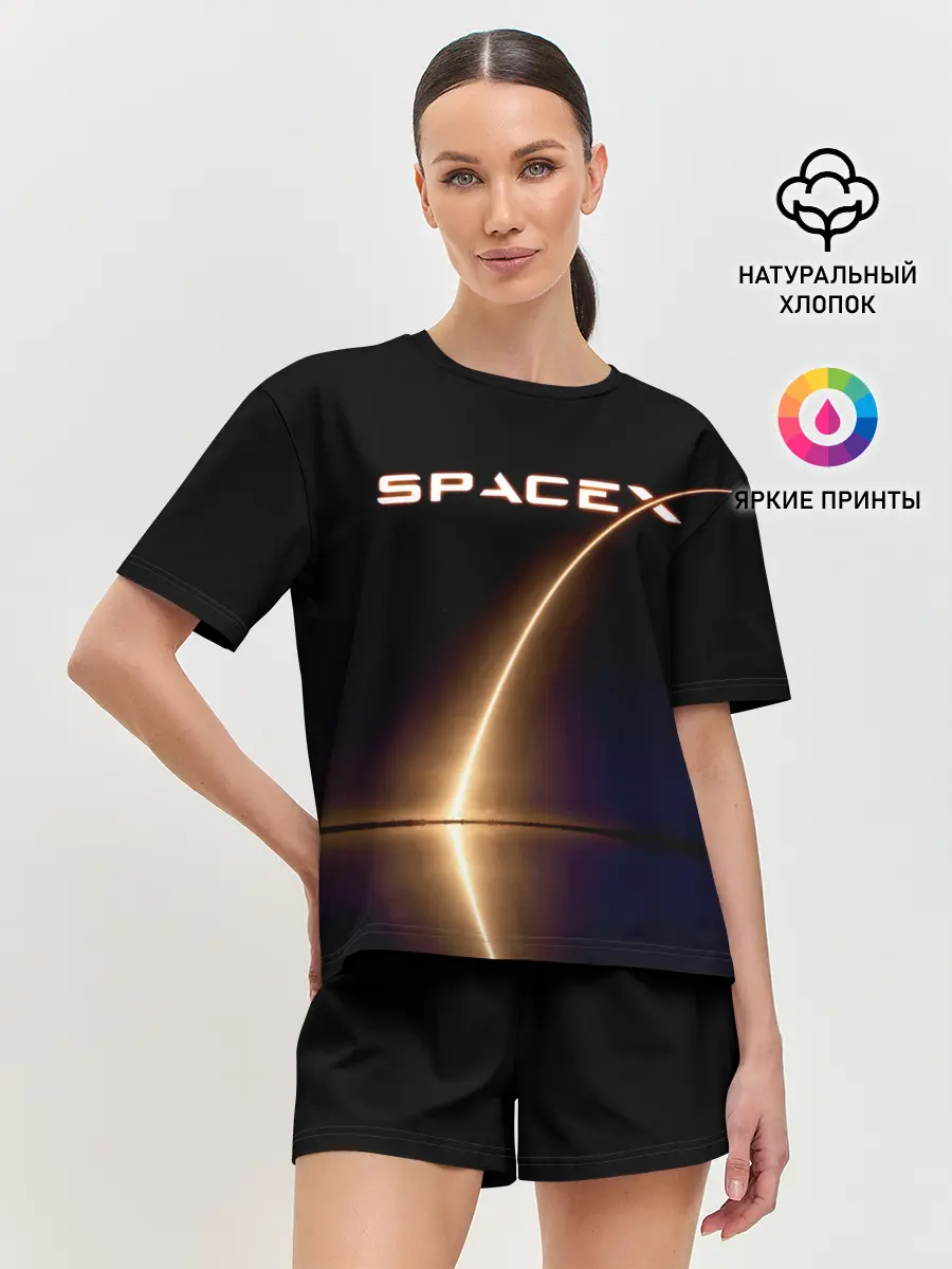 Женская пижама с шортами / Space X