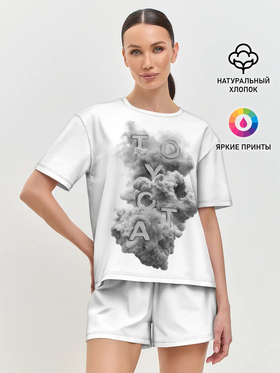 Женская пижама с шортами / TOYOTA SMOKE