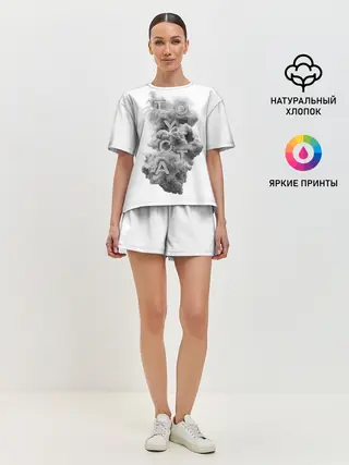 Женская пижама с шортами / TOYOTA SMOKE