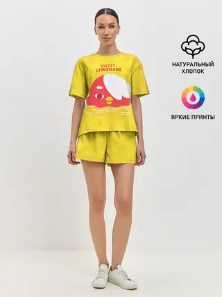 Женская пижама с шортами / Sweet lemonade