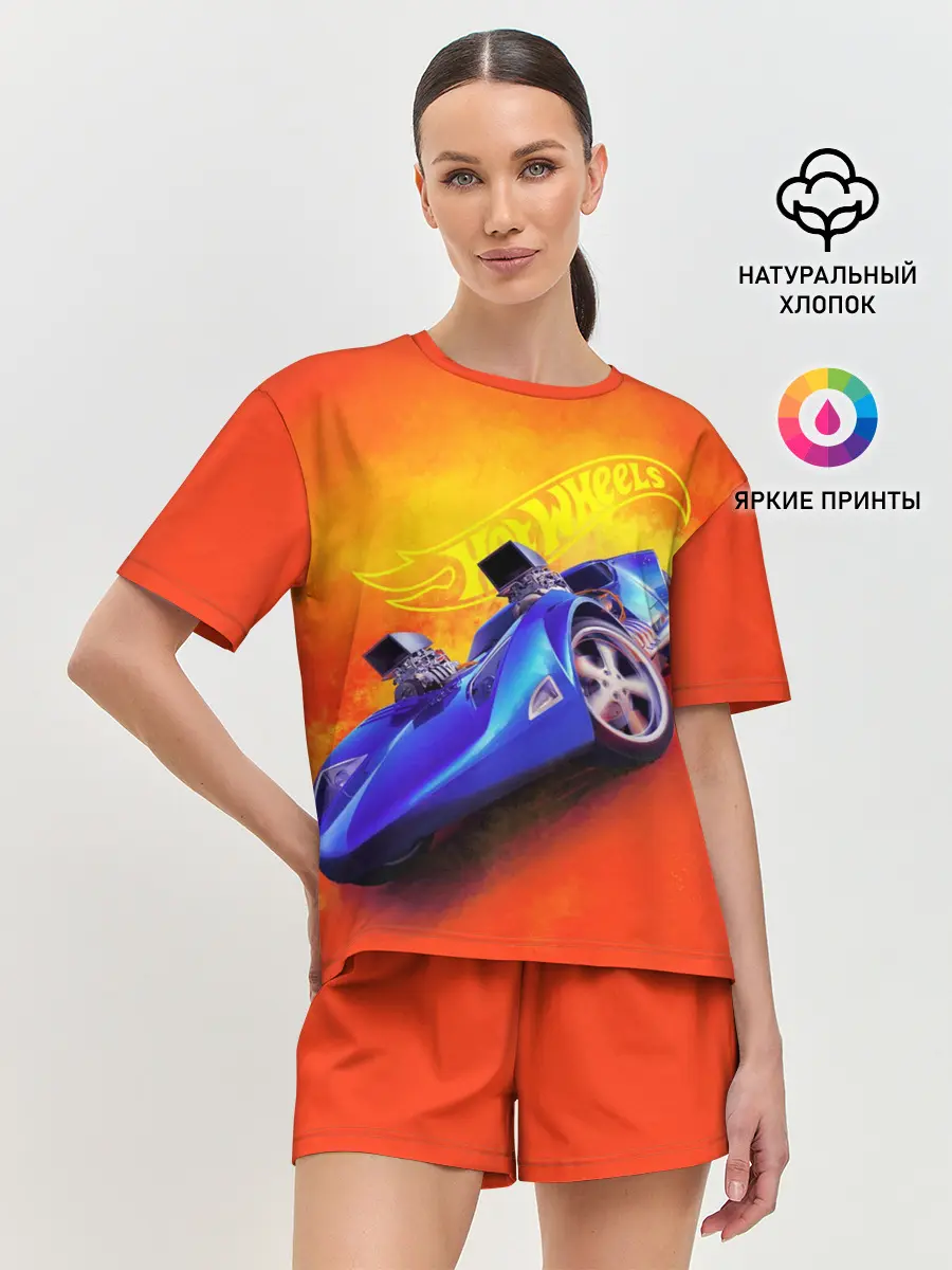 Женская пижама с шортами / Hot Wheels. Хот Вилс
