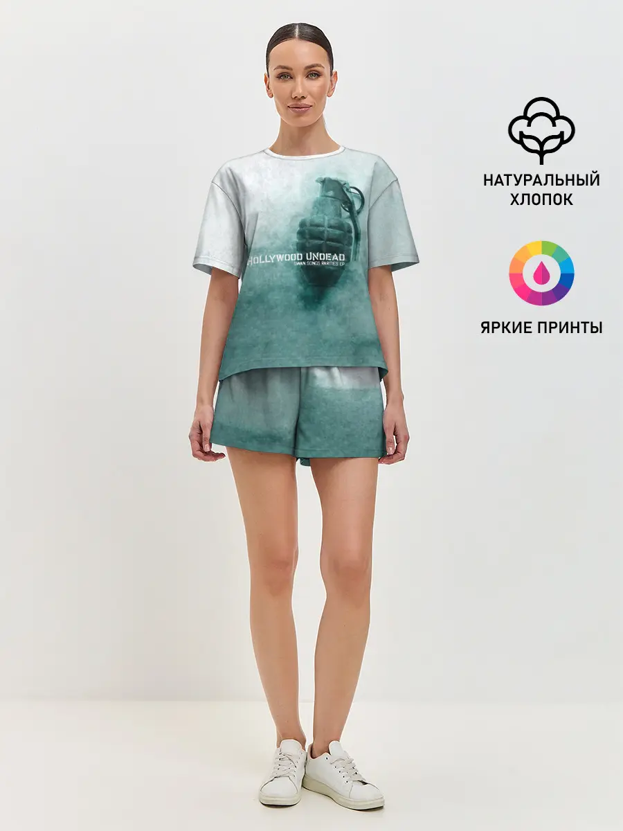 Женская пижама с шортами / Swan Songs Rarities EP - Hollywood Undead